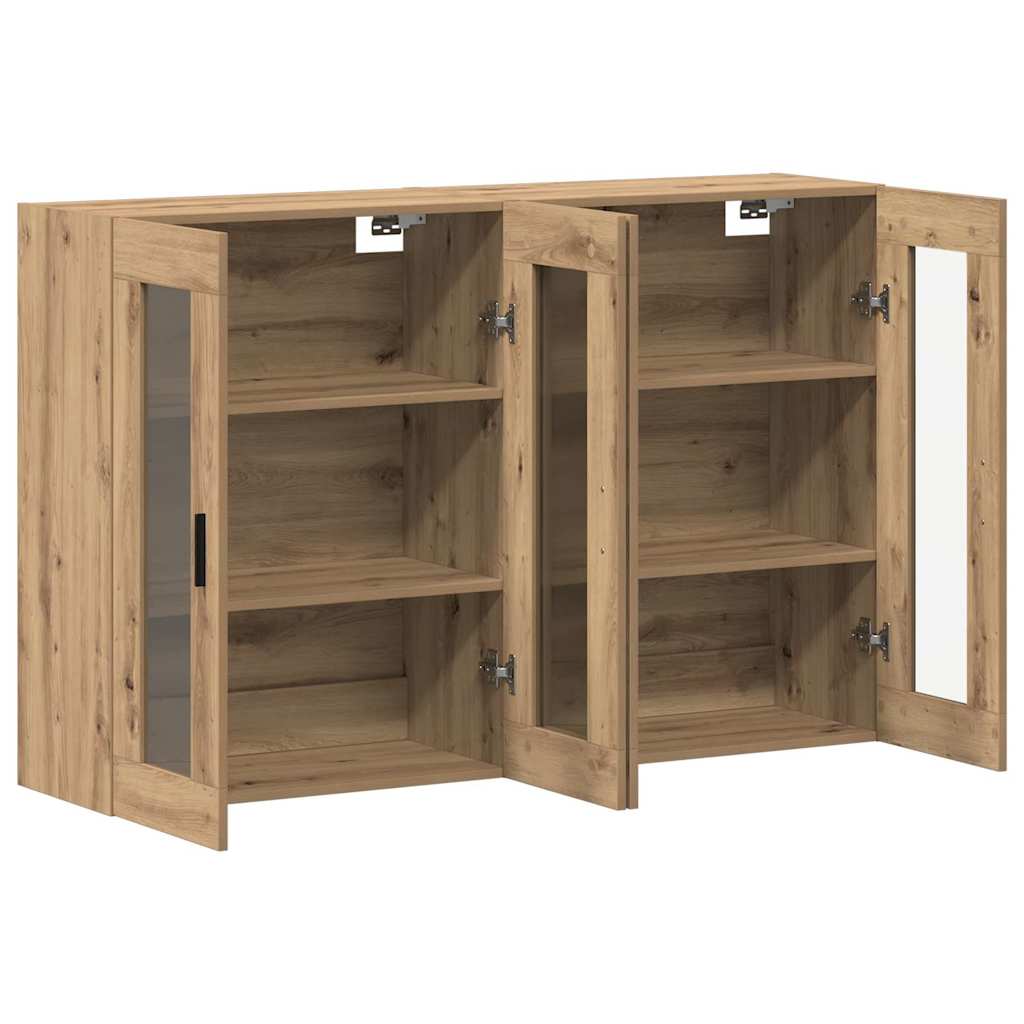 Væghængte skabe 2 pcs artisan eg 69,5 x 34 x 90 cm