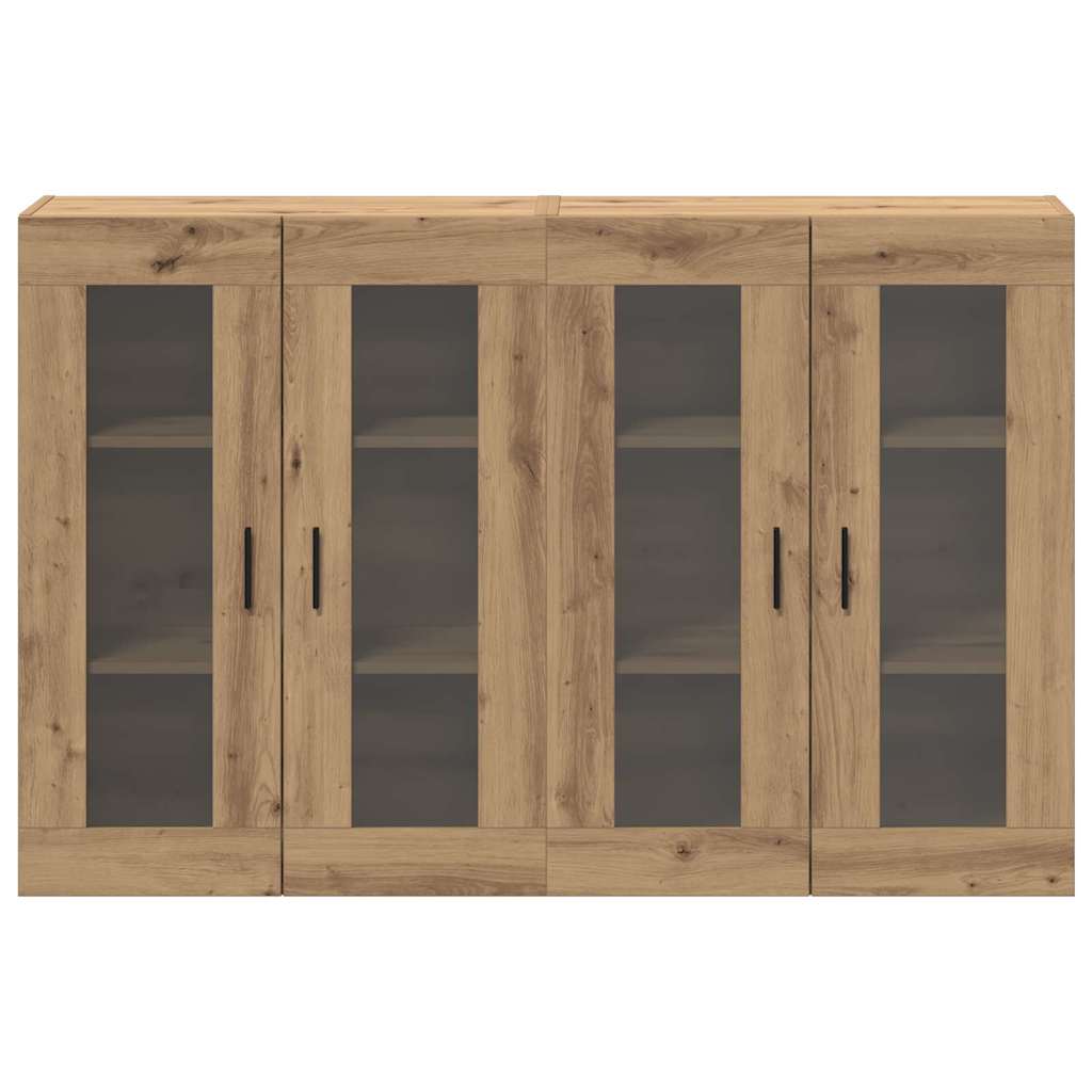 Væghængte skabe 2 pcs artisan eg 69,5 x 34 x 90 cm