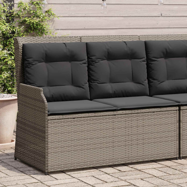 Havebænk Grå polyrattan