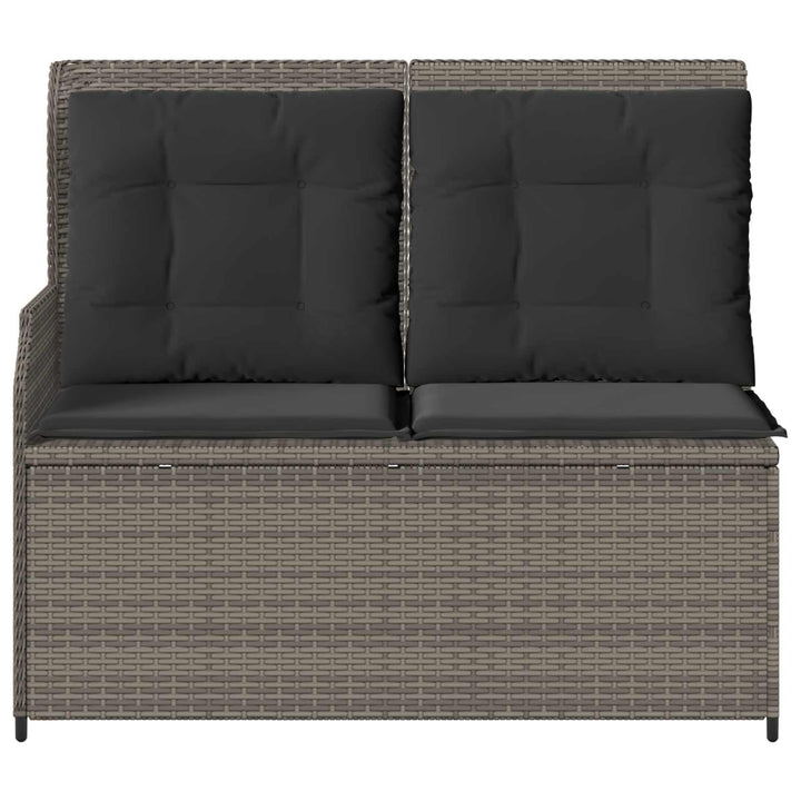 Havebænk Grå polyrattan