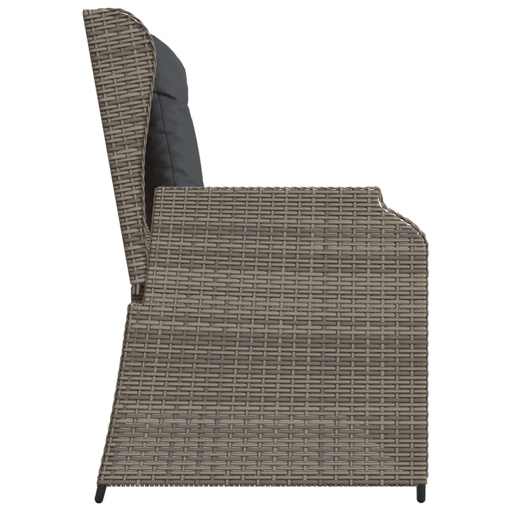 Havebænk Grå polyrattan