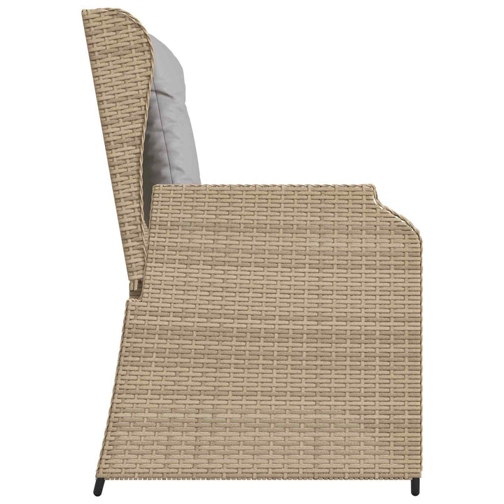 Havebænk Beige polyrattan