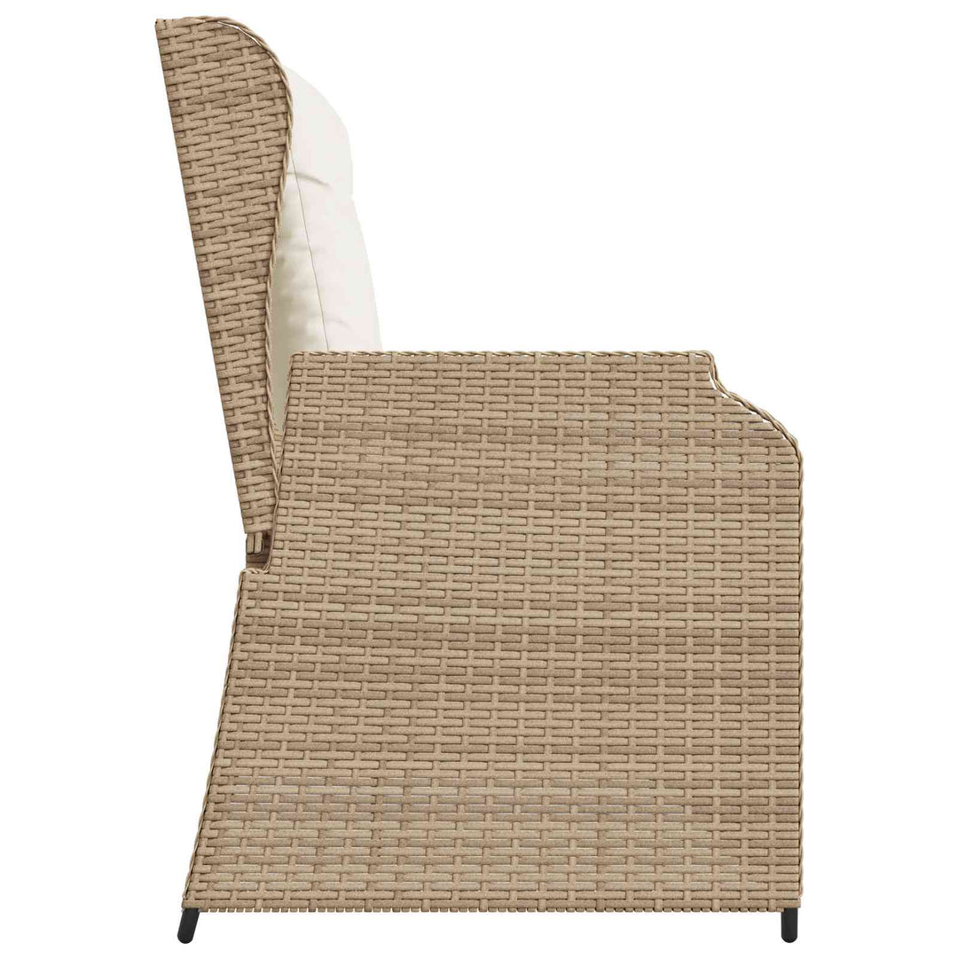 Havebænk Beige polyrattan
