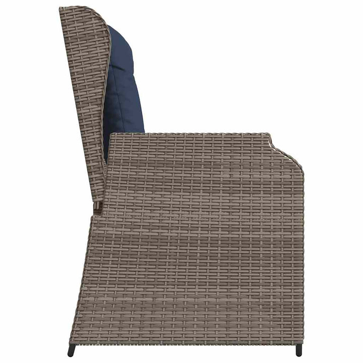 Havebænk Grå polyrattan
