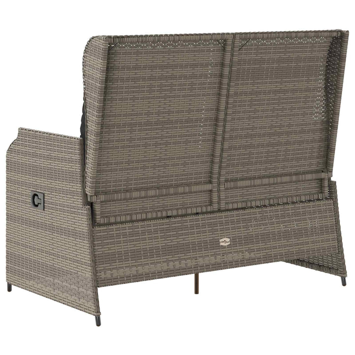 Havebænk Grå polyrattan