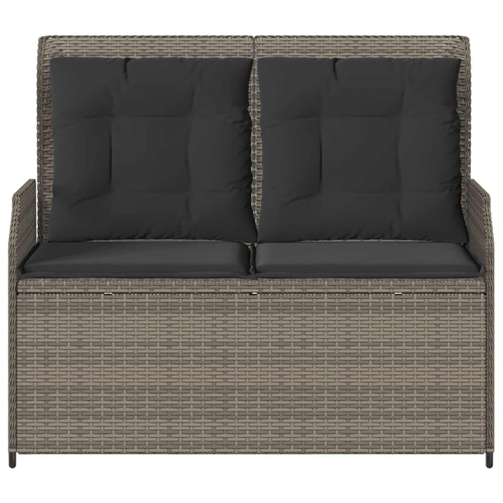 Havebænk Grå polyrattan