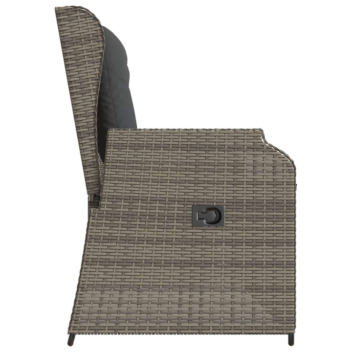 Havebænk Grå polyrattan