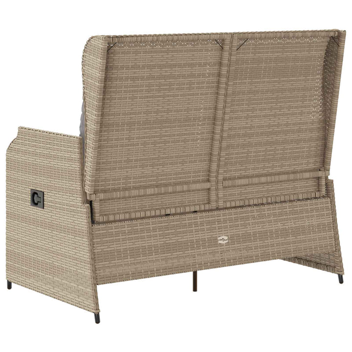 Havebænk Beige polyrattan
