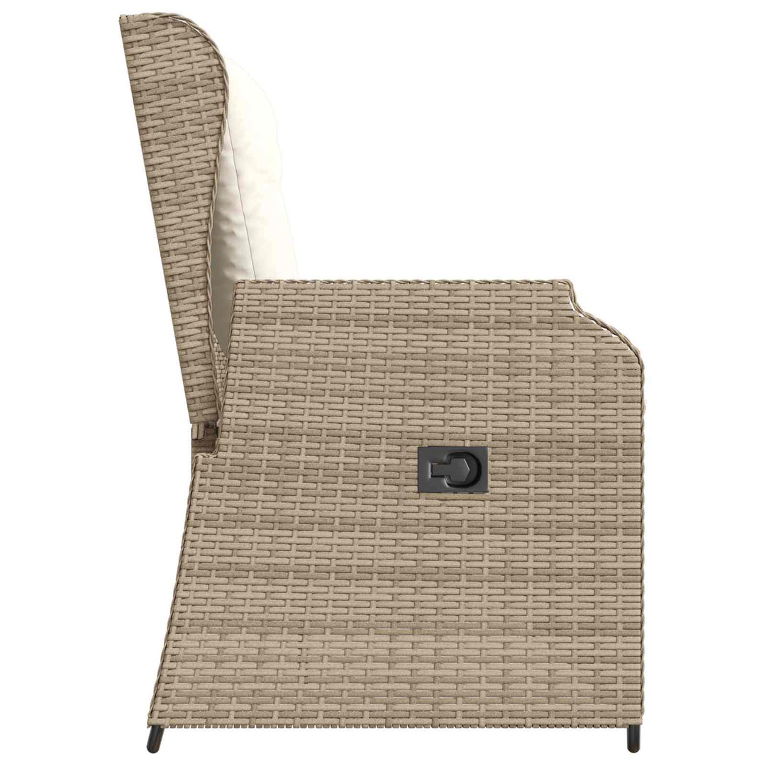 Havebænk Beige polyrattan
