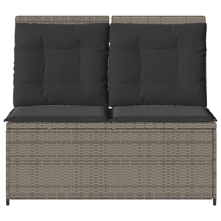 Havebænk Grå polyrattan