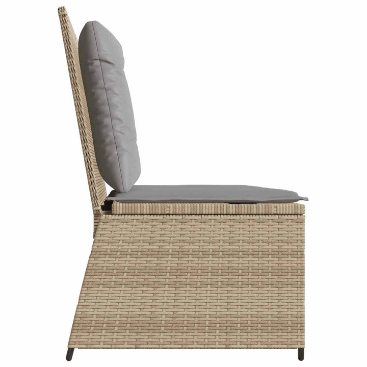 Havebænk Beige polyrattan
