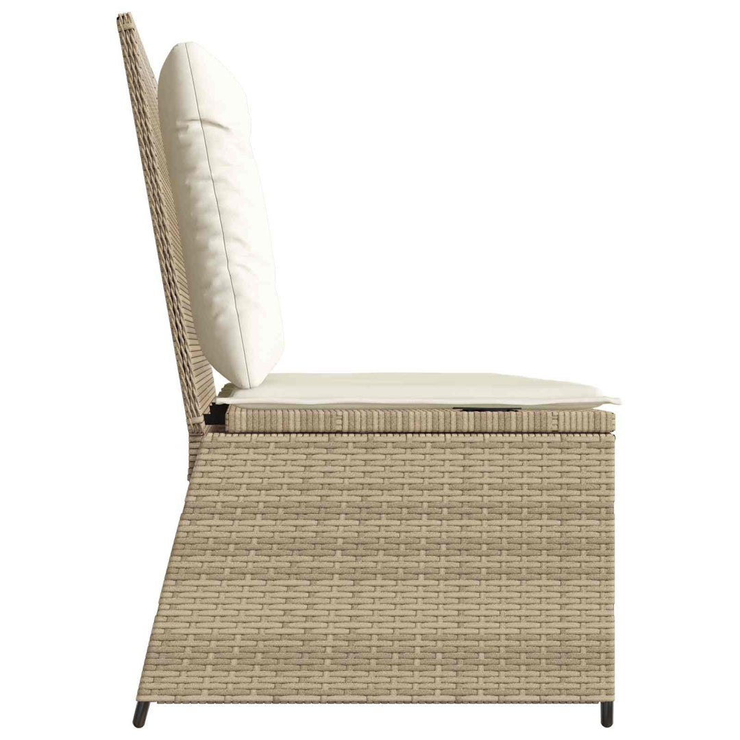 Havebænk Beige polyrattan