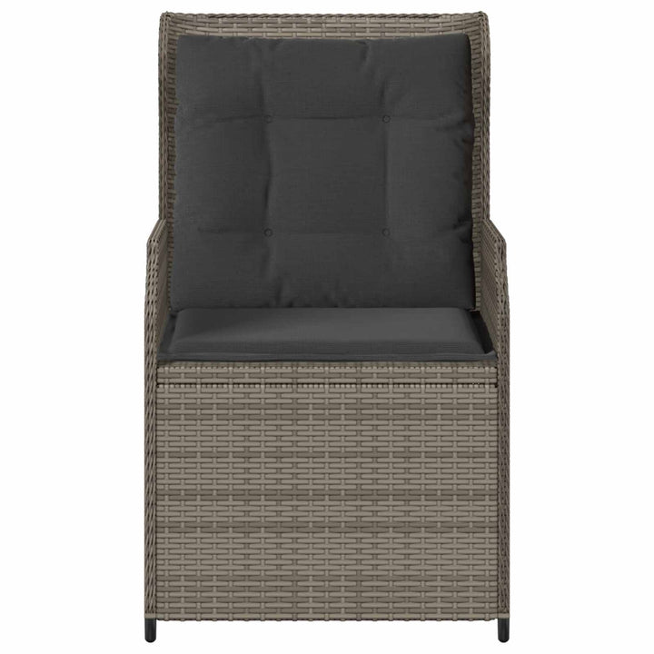 Havebænk 2 pcs Grå polyrattan