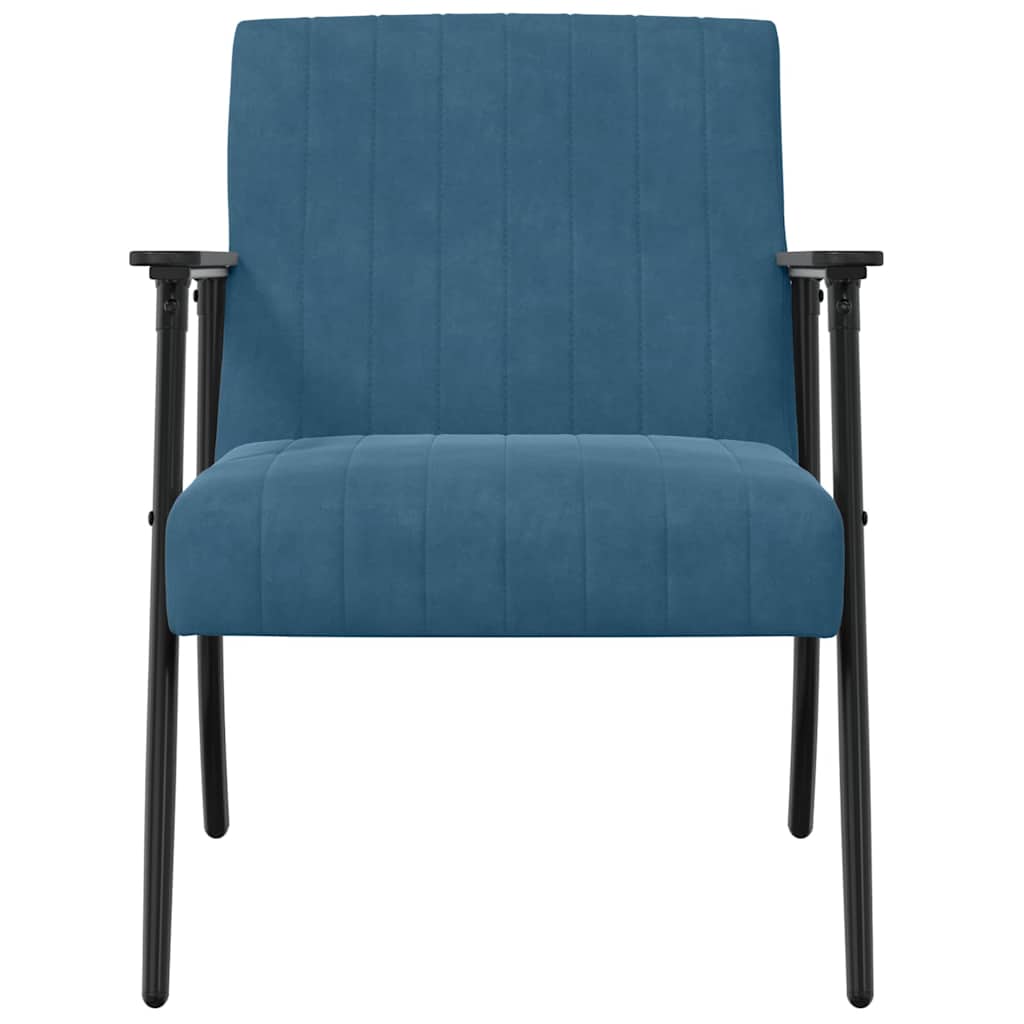 lænestol Blå 59 x 75 x 78 cm Fløjl