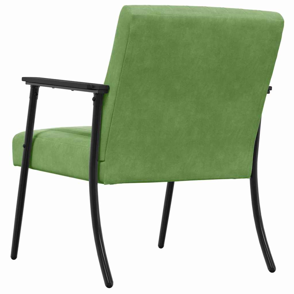 lænestol Lys grøn 59 x 75 x 78 cm Fløjl