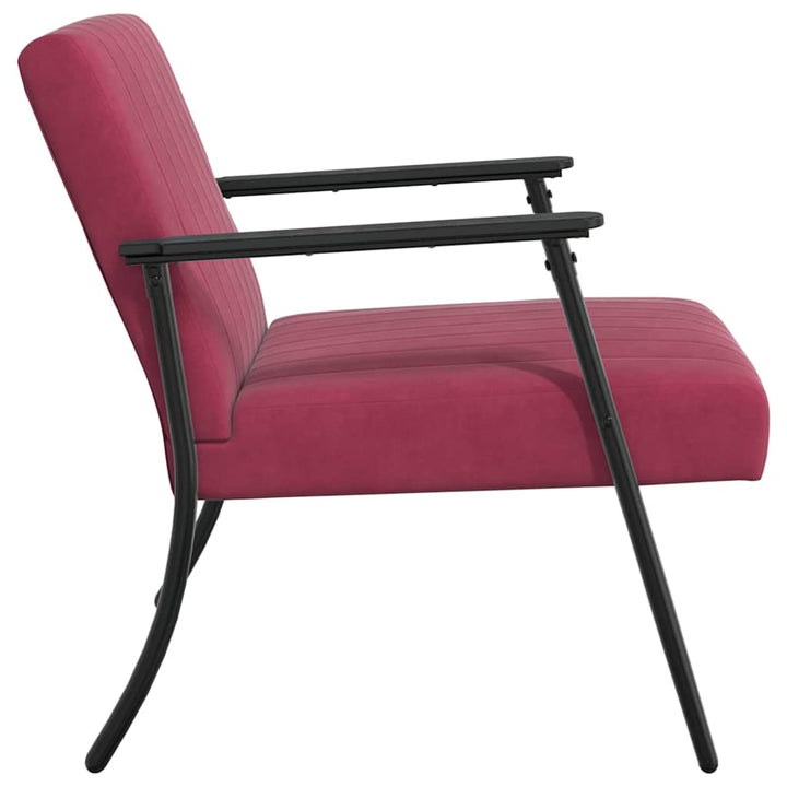 lænestol Vinrød 59 x 75 x 78 cm Fløjl