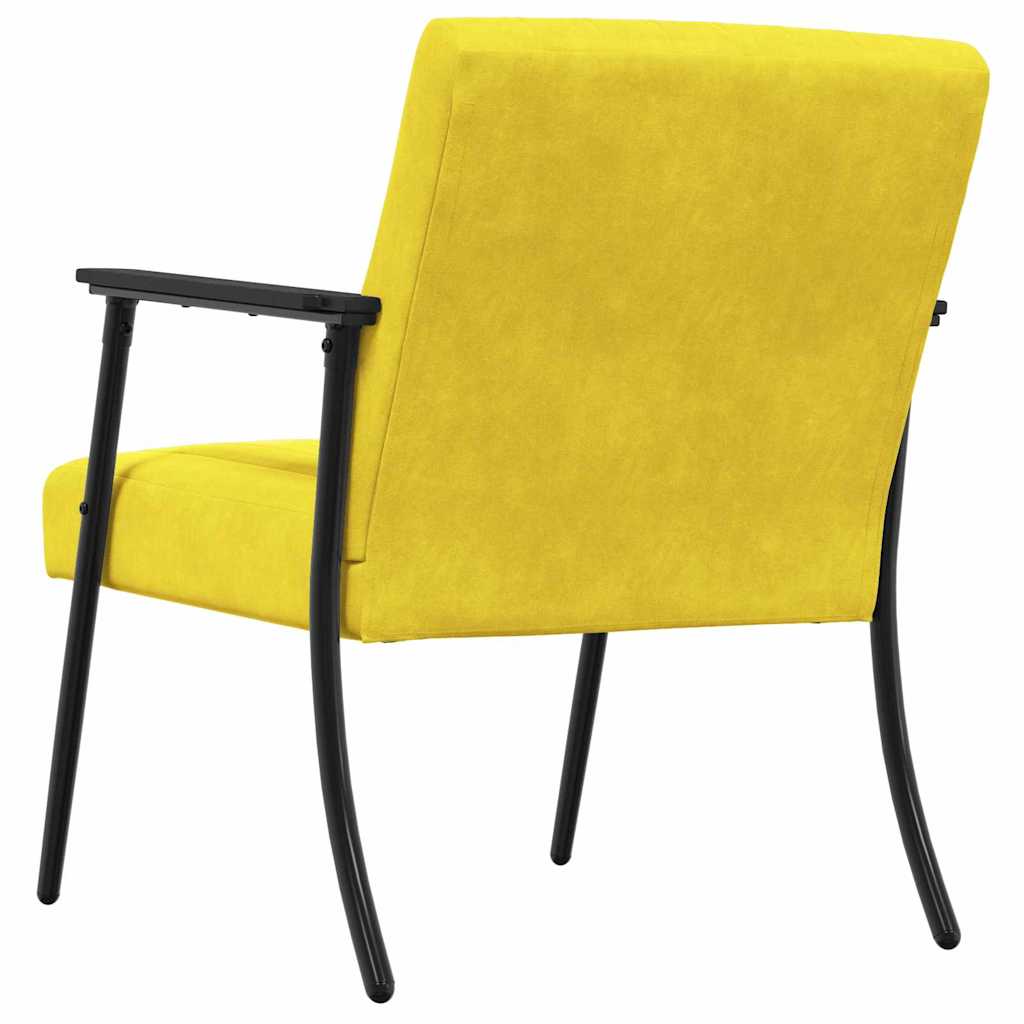 lænestol Gul 59 x 75 x 78 cm Fløjl