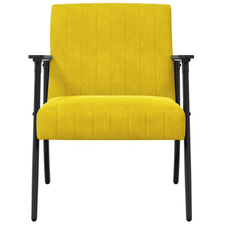 lænestol Gul 59 x 75 x 78 cm Fløjl