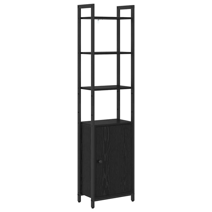 Bogskab Sort eg 40 x 24 x 161 cm Konstrueret træ