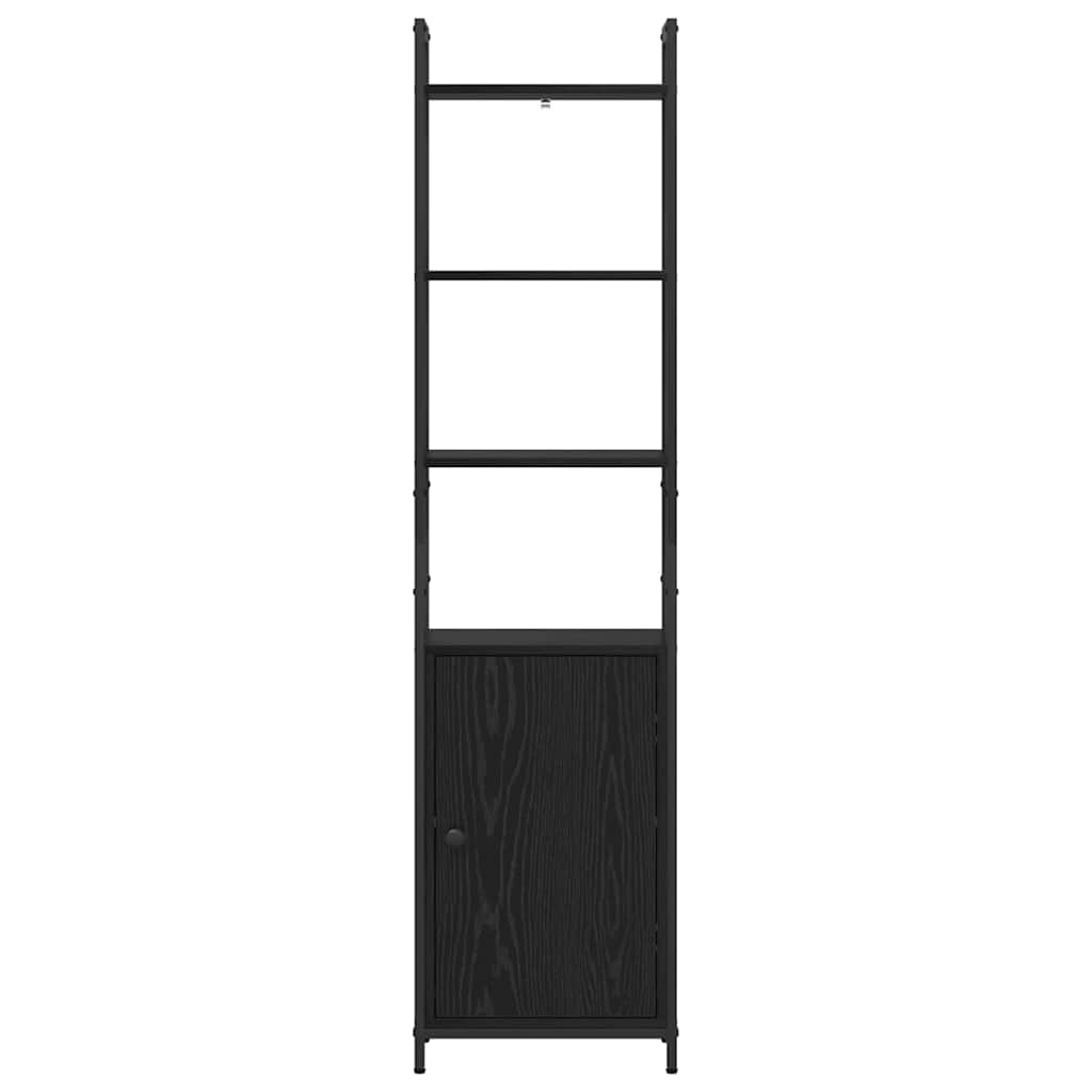 Bogskab Sort eg 40 x 24 x 161 cm Konstrueret træ