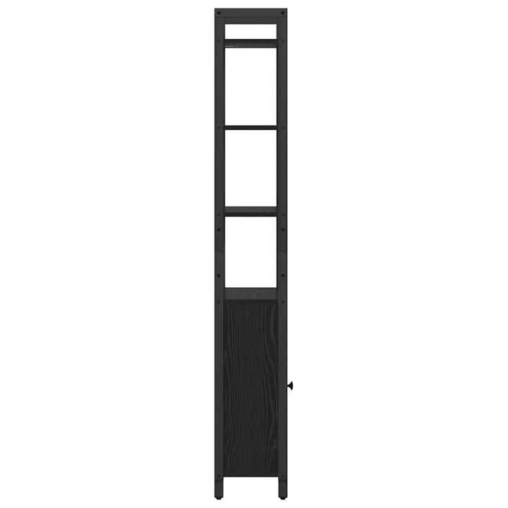 Bogskab Sort eg 40 x 24 x 161 cm Konstrueret træ