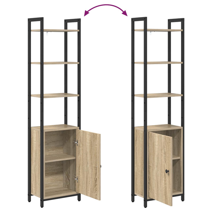 Bogskab Sonoma eg 40 x 24 x 161 cm Konstrueret træ