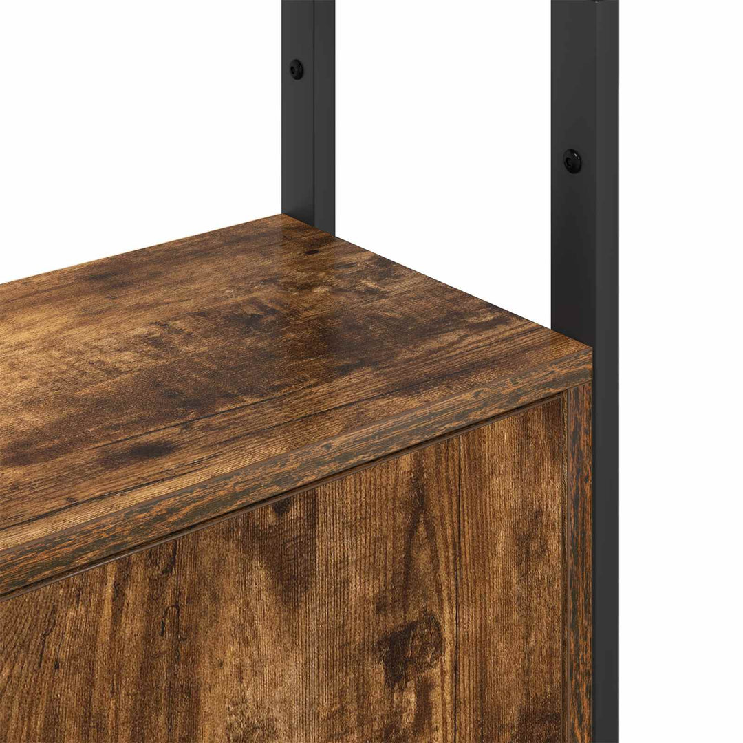 Bogskab Røget eg 40 x 24 x 161 cm Konstrueret træ