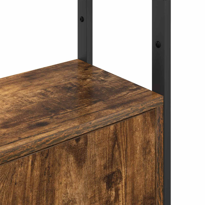 Bogskab Røget eg 40 x 24 x 161 cm Konstrueret træ