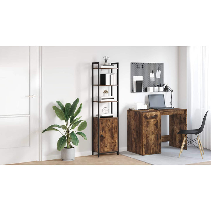 Bogskab Røget eg 40 x 24 x 161 cm Konstrueret træ