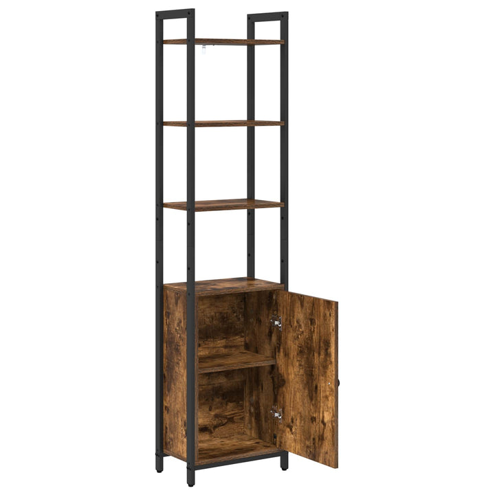 Bogskab Røget eg 40 x 24 x 161 cm Konstrueret træ