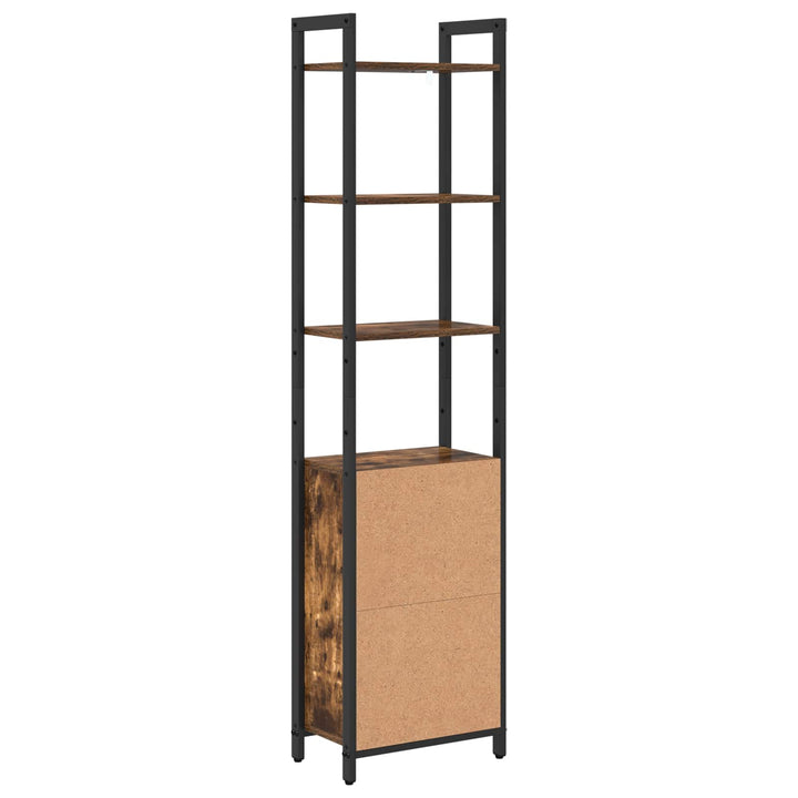 Bogskab Røget eg 40 x 24 x 161 cm Konstrueret træ