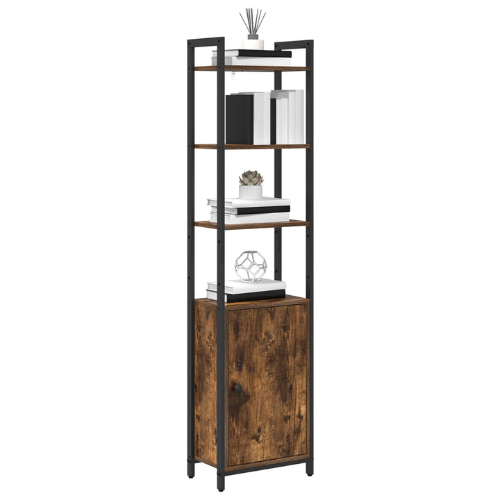 Bogskab Røget eg 40 x 24 x 161 cm Konstrueret træ
