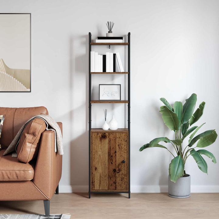 Bogskab Gammelt træ 40 x 24 x 161 cm Konstrueret træ