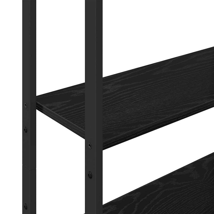 Bogskab Sort eg 60 x 24 x 161 cm Konstrueret træ