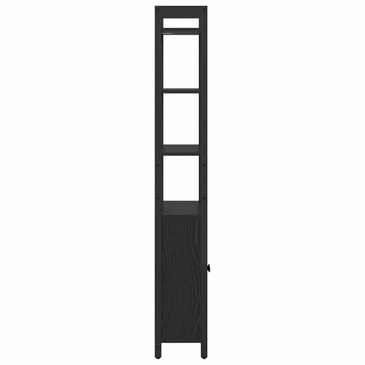 Bogskab Sort eg 60 x 24 x 161 cm Konstrueret træ