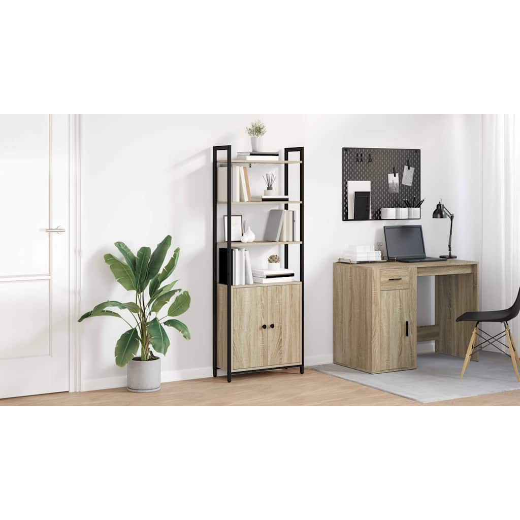Bogskab Sonoma eg 60 x 24 x 161 cm Konstrueret træ