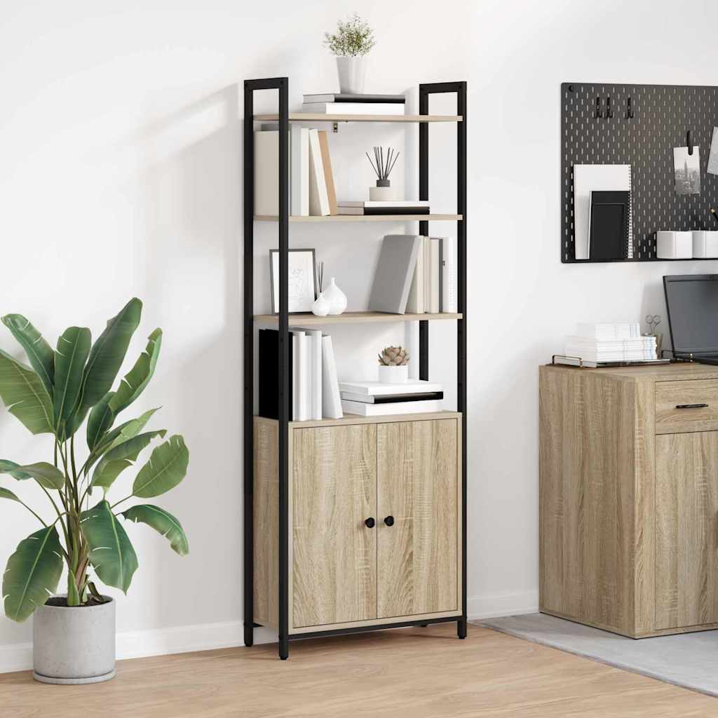 Bogskab Sonoma eg 60 x 24 x 161 cm Konstrueret træ