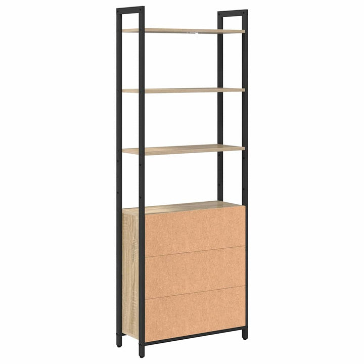 Bogskab Sonoma eg 60 x 24 x 161 cm Konstrueret træ