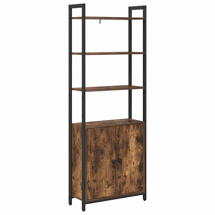 Bogskab Røget eg 60 x 24 x 161 cm Konstrueret træ