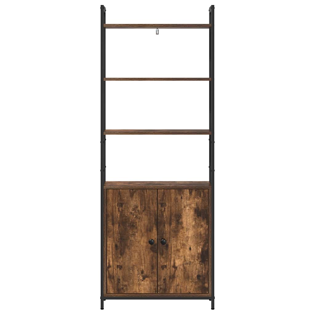Bogskab Røget eg 60 x 24 x 161 cm Konstrueret træ