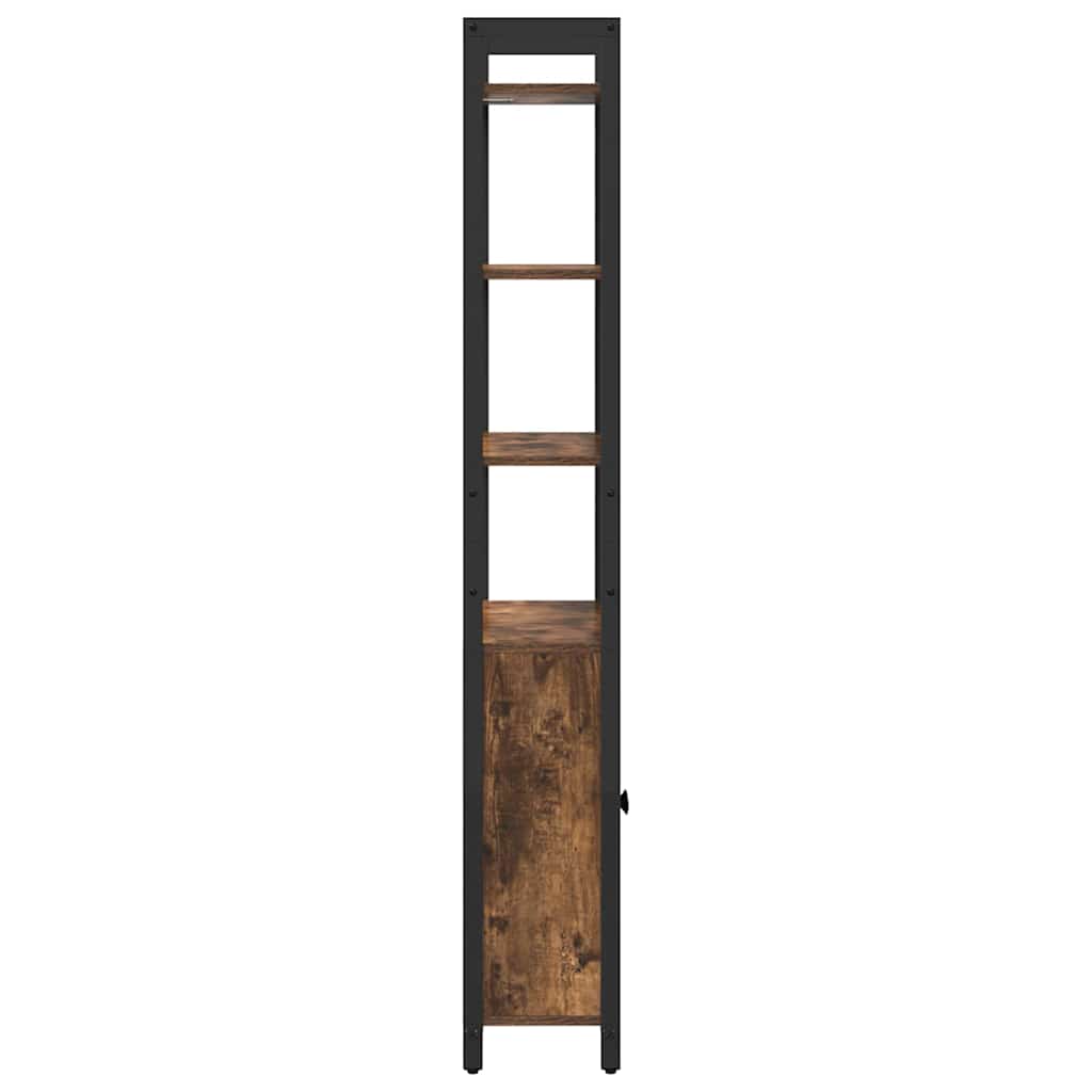 Bogskab Røget eg 60 x 24 x 161 cm Konstrueret træ