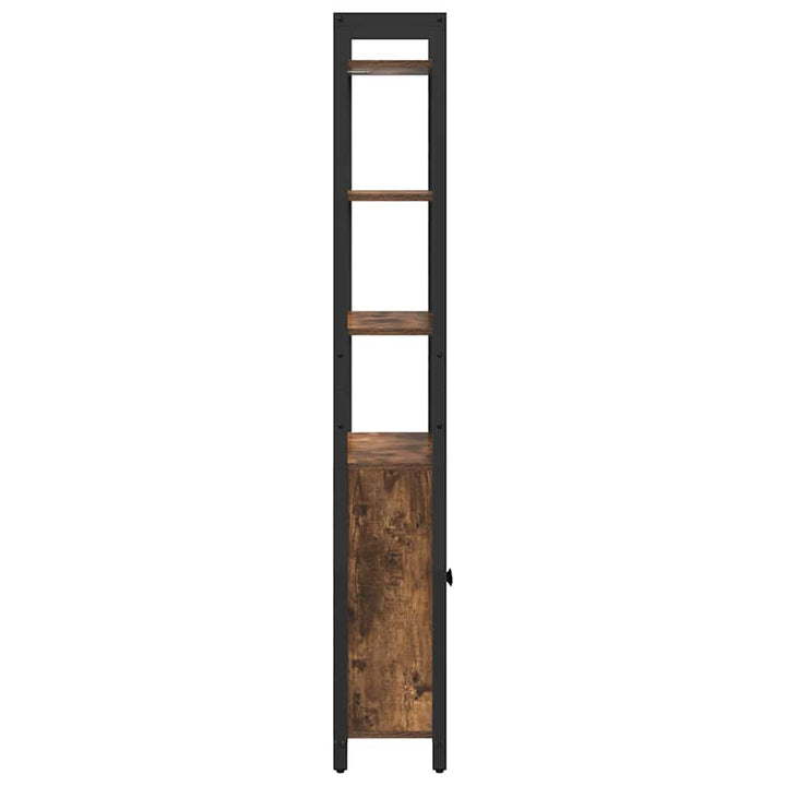 Bogskab Røget eg 60 x 24 x 161 cm Konstrueret træ