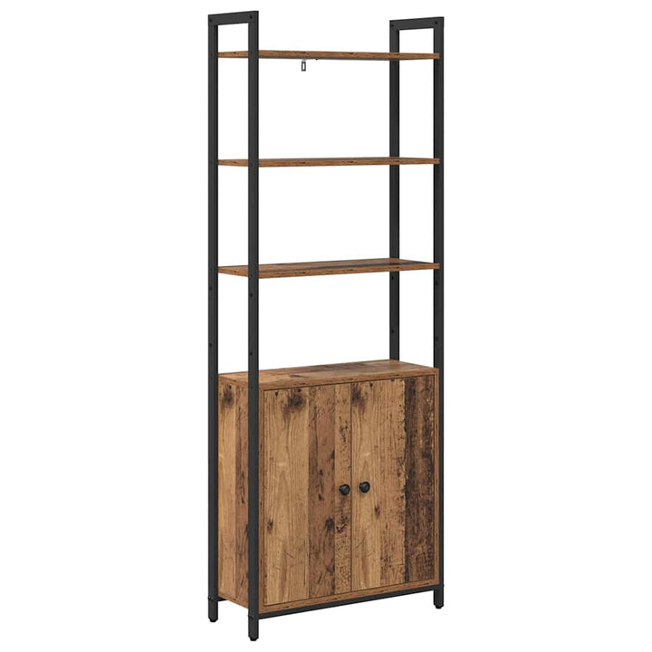 Bogskab Gammelt træ 60 x 24 x 161 cm Konstrueret træ