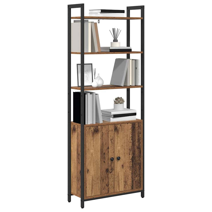 Bogskab Gammelt træ 60 x 24 x 161 cm Konstrueret træ
