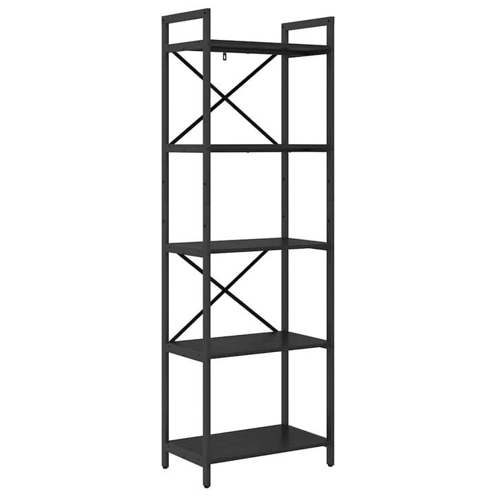 Bogreol Sort eg 56 x 34 x 171 cm Konstrueret træ