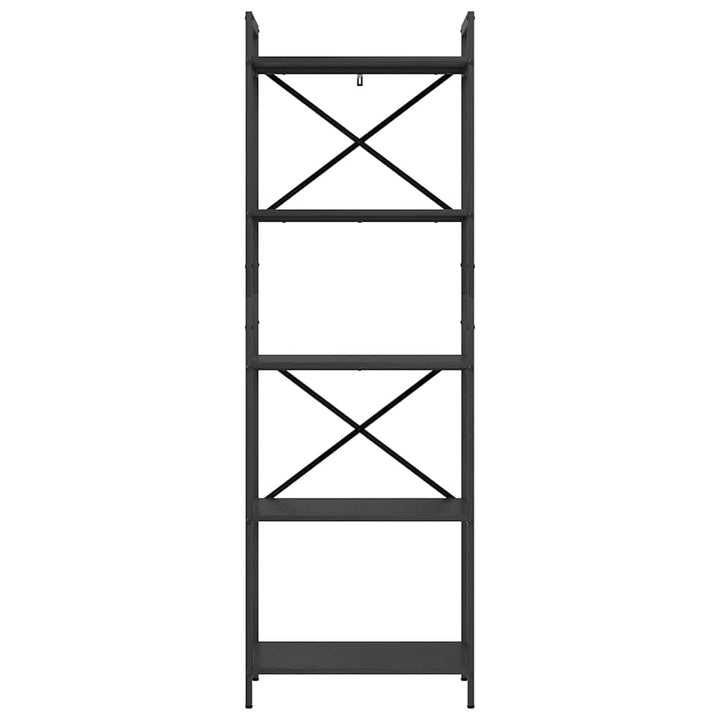 Bogreol Sort eg 56 x 34 x 171 cm Konstrueret træ
