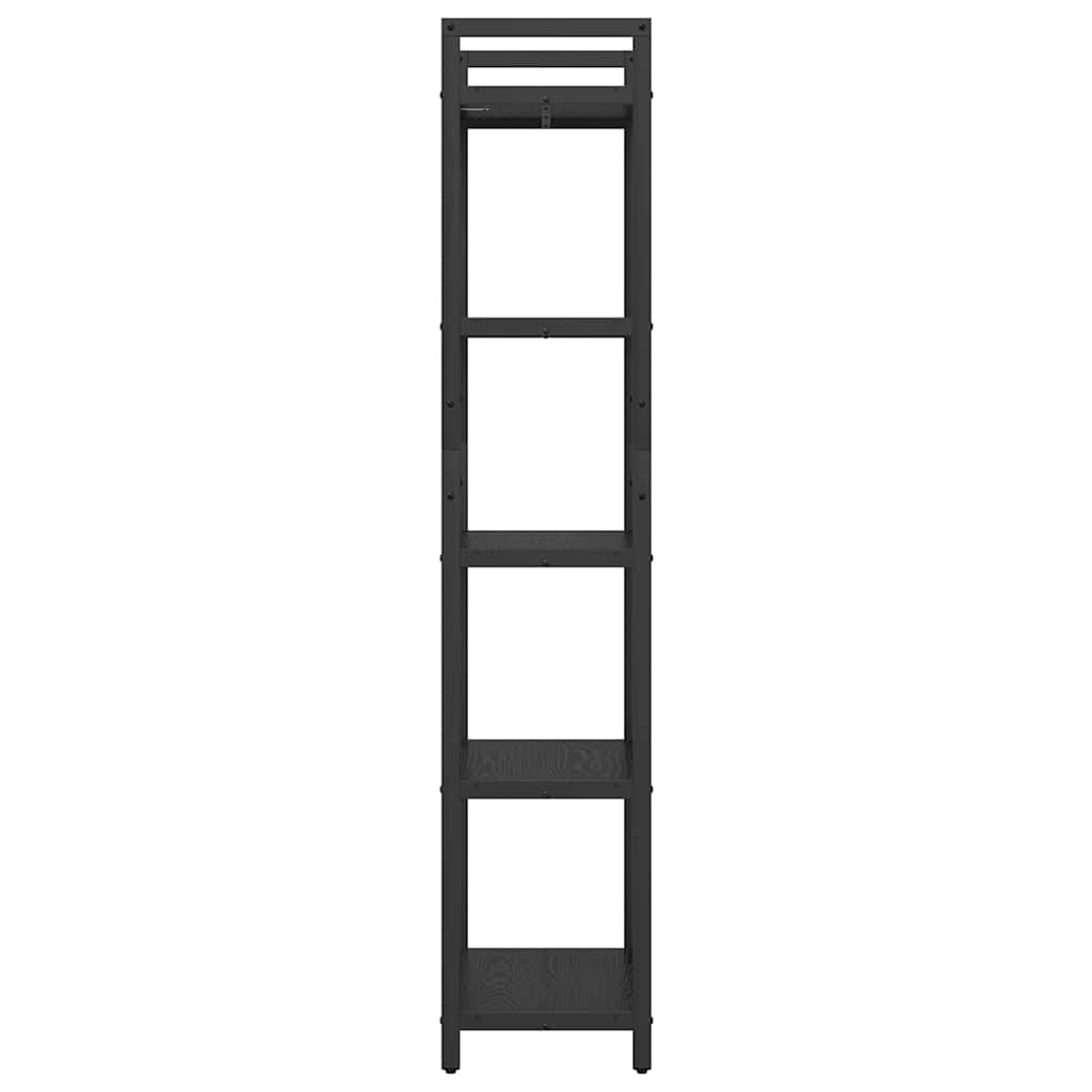 Bogreol Sort eg 56 x 34 x 171 cm Konstrueret træ