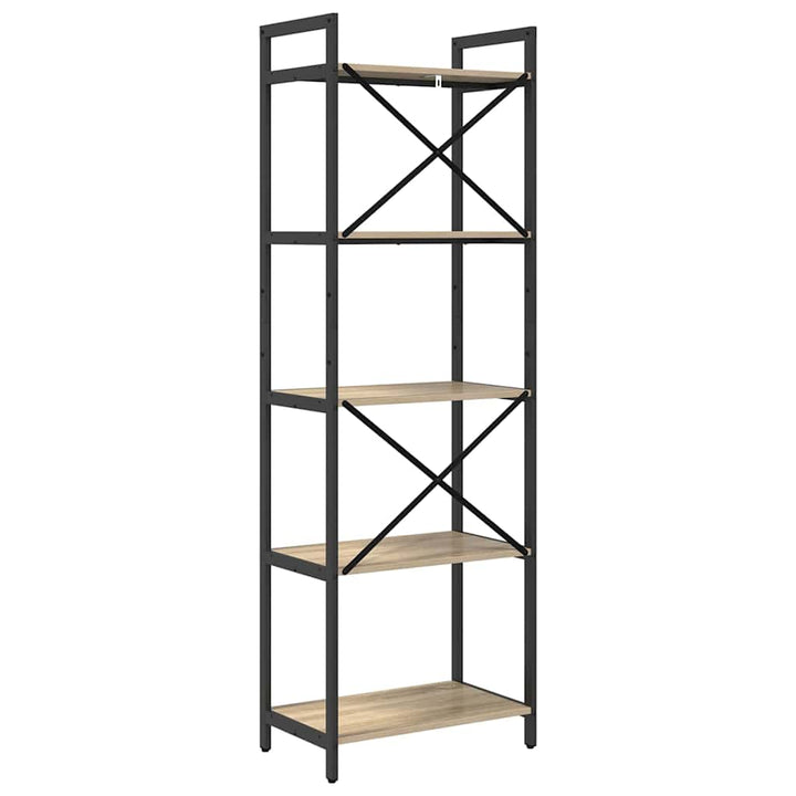Bogreol Sonoma eg 56 x 34 x 171 cm Konstrueret træ