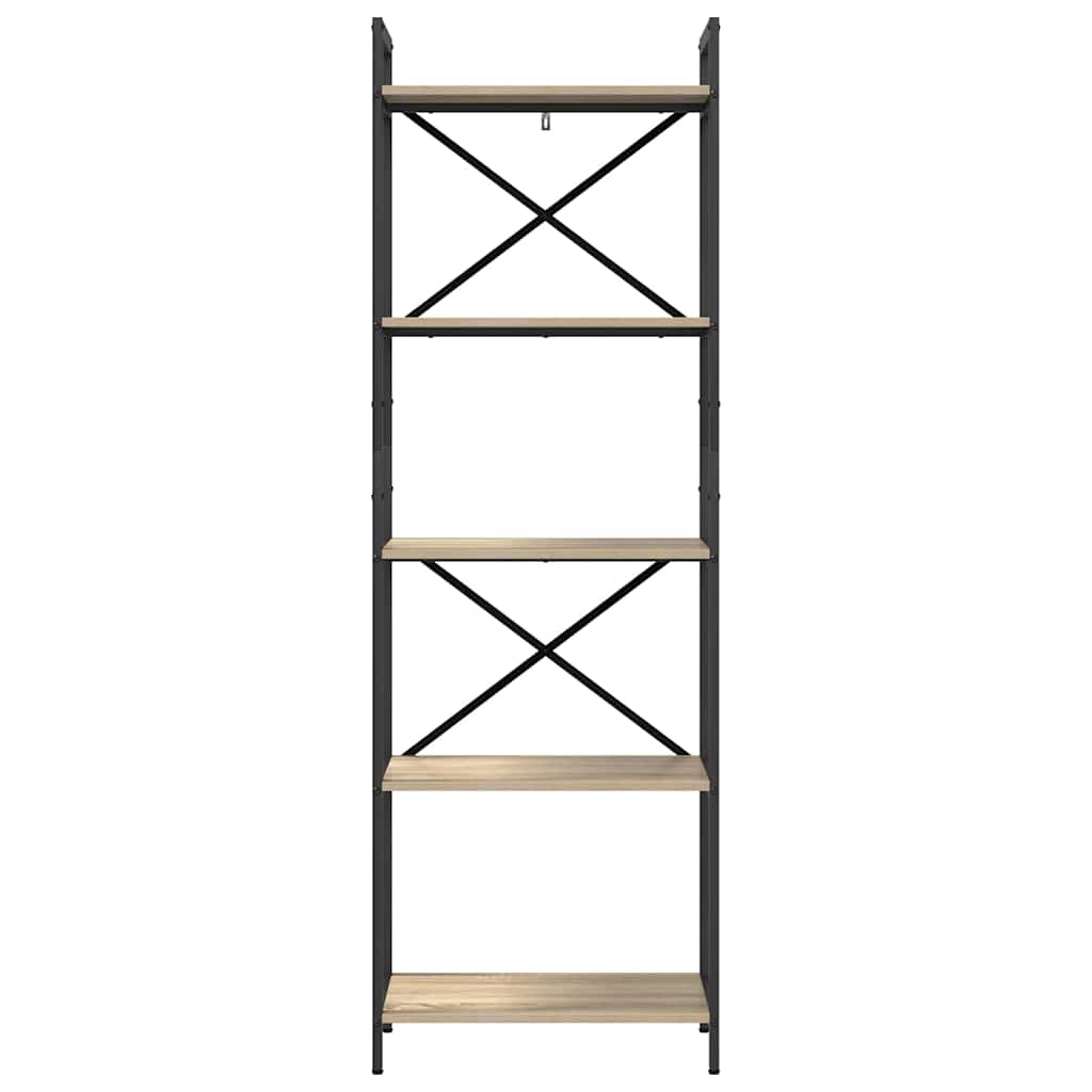 Bogreol Sonoma eg 56 x 34 x 171 cm Konstrueret træ