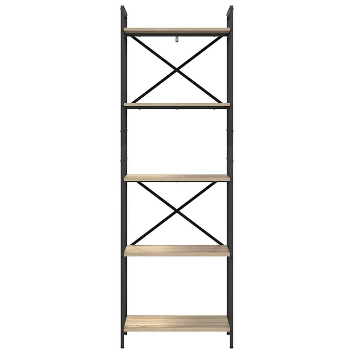 Bogreol Sonoma eg 56 x 34 x 171 cm Konstrueret træ